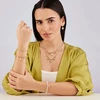 Brosway Gold-plated ball bracelet with Chakra pendants BHKLE06