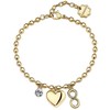 Brosway Gold-plated ball bracelet with Chakra pendants BHKLE06