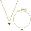 Brosway Gold-plated women's jewelry set Heart Chakra BHKLE02 (pakabukas, bracelet)