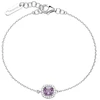 Brosway Sidabrinė apyrankė su kubiniu cirkoniu „Fancy Magic Violetinė FMP123“