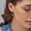 Brosway Oval auksinis plated earrings 2in1 with Symphonia crystal BYM194
