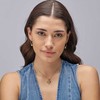 Brosway Oval auksinis plated earrings 2in1 with Symphonia crystal BYM194