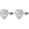 Brosway Sidabrinis heart earrings Fancy Infinite Baltas FIW165