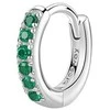 Brosway Sidabrinis hoop single earring Fancy Life Žalias FLG80