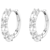 Brosway Sidabrinis rings with zircons and artificial pearls Fancy Infinite Baltas FIW176