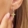 Brosway Sidabrinis single earrings Křížek Fancy Energy Geltona FEY09