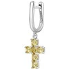 Brosway Sidabrinis single earrings Křížek Fancy Energy Geltona FEY09