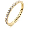 Brosway Women's auksinis-plated ring with clear zircons Desideri BEIA006