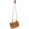 Carla Ferreri Dámská kožená crossbody kabelka CF2211 Cognac