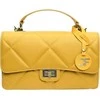 Carla Ferreri Dámská kožená crossbody kabelka CF2211 Senape