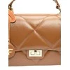 Carla Ferreri Dámská kožená crossbody kabelka CF2211 Cognac
