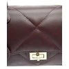 Carla Ferreri Dámská kožená crossbody kabelka CF2211 Vino