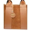 Carla Ferreri Women's leather handbag CF8156 Cognac