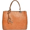 Carla Ferreri Women's leather handbag CF3127 Cognac