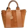 Carla Ferreri Women's leather handbag CF8156 Cognac