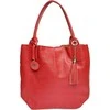 Carla Ferreri Women's leather Hobo handbag CF1619 Rosso
