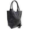 Carla Ferreri Women's leather Hobo handbag CF1619 Nero