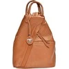 Carla Ferreri Women's leather backpack CF1625 Cognac