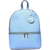 Carla Ferreri Women's leather backpack CF1778 Celeste