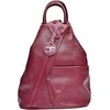 Carla Ferreri Women's leather backpack CF1625 Vino