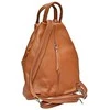 Carla Ferreri Women's leather backpack CF1625 Cognac