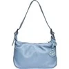 Carla Ferreri Women's leather handbag CF1945 Celeste Scuro