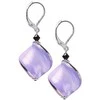 Charming Hidden Passion earrings with violetinė Lampglas pearl ECH3/CHI