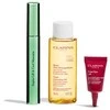 Set Clarins High Definition Eyes Blakstienų tušas Supra Lift &amp; Curl Juodas 8Ml + Total Eye Lift Sample 3Ml + Remove Make-up 50ml
