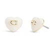 Coach Charming heart earrings made of brass 37479226GLD100