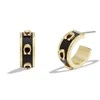 Coach Fashion semicircular earrings for women 37448375GLD001