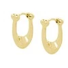 Coach Gold-plated oval earrings made of brass 37351447GLD710