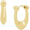 Coach Gold-plated oval earrings made of brass 37351447GLD710