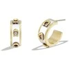Coach Stylish semicircular earrings for women 37448375GLD100