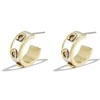 Coach Stylish semicircular earrings for women 37448375GLD100