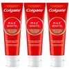Colgate Max Baltas Coffee, Tea, Wine Dantų pasta Trio - Pasta na zuby 75ml