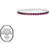 Crystalp Elastic tennis bracelet with fuchsia Swarovski crystals Aura 22270.DRO.E