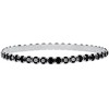 Crystalp Elastic tennis bracelet with juodas Swarovski crystals Aura 22270.JET.E