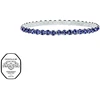 Crystalp Elastic tennis bracelet with mėlynas Swarovski crystals Aura 22270.SAP.E