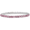 Crystalp Elastinė teniso apyrankė su rožiniais Swarovski kristalais Aura 22270.LRO.E