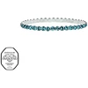 Crystalp Elastinė teniso apyrankė su turkio spalvos Swarovski kristalais Aura 22270.LTU.E