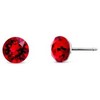 Crystalp Popular earrings with red Swarovski crystals Tubby Mini 4200.LSI.R