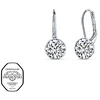 Crystalp Plieniniai auskarai su Swarovski kristalais Diana 4119.CRY.E