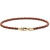 Daniel Wellington Brown Braided Leather Bracelet St Mawes Daniel DW0040174