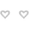 Daniel Wellington Glittering steel earrings Heart with cubic zirconia Mirelle DW00401610
