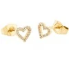 Daniel Wellington Gold-plated earrings Heart with cubic zirconia Mirelle DW00401608