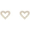 Daniel Wellington Gold-plated earrings Heart with cubic zirconia Mirelle DW00401608