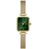 Laikrodis Daniel Wellington Micro Quadro Mini Evergold Emerald DW00100653