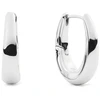 Daniel Wellington Ovalūs plieniniai auskarai Flow DW00402077