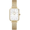 MOTERIŠKAS LAIKRODIS DANIEL WELLINGTON Quadro Lumine Pressed Piano 20mm DW00100582 + DĖŽUTĖ (zw519a)