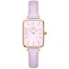 Moteriškas laikrodis DANIEL WELLINGTON Quadro Lavender Mop 20mm DW00100637 + BOX (zw521b)
